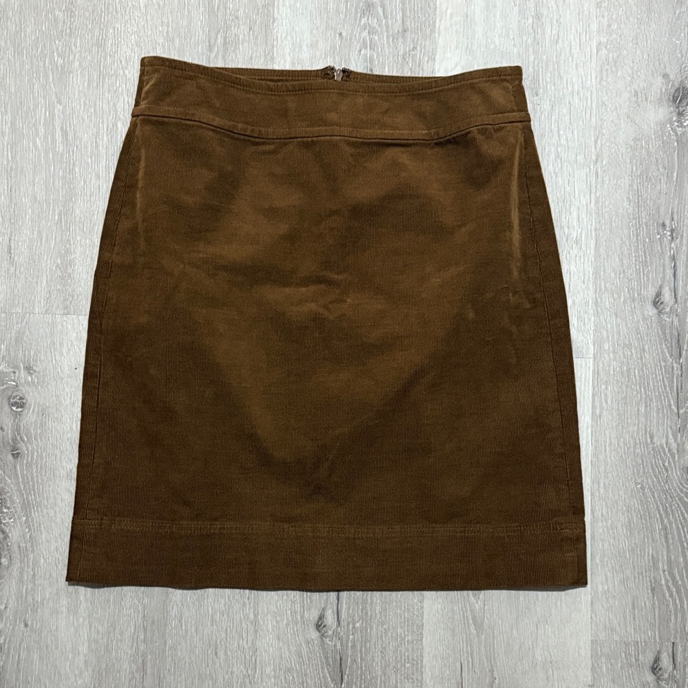 Talbots Brown Corduroy Pencil‎ Skirt